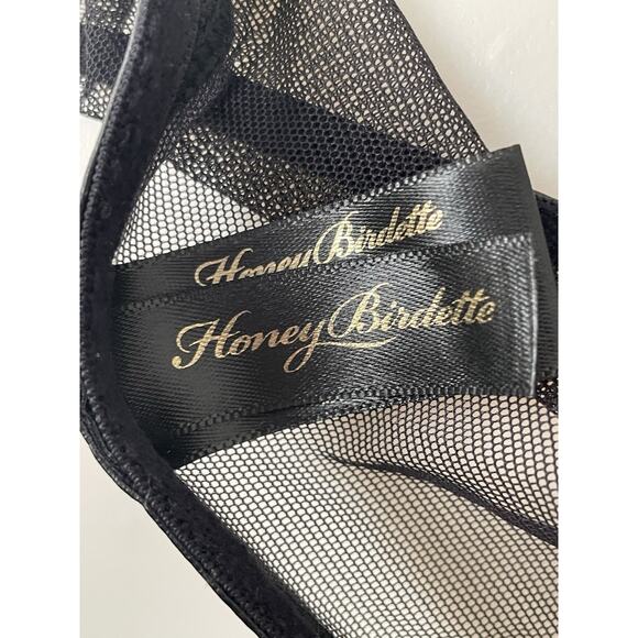 Honey Birdette Bra Emily Strappy Cross Front Sheer Mesh Lingerie - Picture 15 of 16